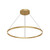 Cerchio 36-in Brushed Gold LED Pendant