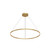 Cerchio 48-in Brushed Gold LED Pendant