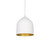 Helena 8-in White/Gold LED Pendant