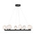 Savoy House Castello 1-1238-8-89 33 Inch 8 Light Matte Black Chandelier Dry Rated