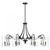 Savoy House Calgary 1-4570-8-89 48 Inch 8 Light Matte Black Chandelier Dry Rated