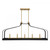 Savoy House Sheffield 1-7804-5-143 15 Inch 5 Light Matte Black with Warm Brass Accents Linear Chandelier Dry Rated