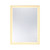 Savoy House Paulding LED Rectangle Frontlit Mirror with Gold Frame 2-1232-24X32 24 Inch LED Gold Mirror Damp Rated