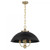 Savoy House Monterey 7-1725-4-143 22 Inch 4 Light Matte Black and Warm Brass Pendant Dry Rated