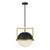 Savoy House Carlysle 7-4600-1-143 15 Inch 1 Light Matte Black with Warm Brass Pendant Dry Rated
