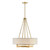 Savoy House Brentwood 7-4999-4-322 24 Inch 4 Light Warm Brass Pendant Dry Rated