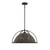 Savoy House Trentino 7-7777-3-181 21 Inch 3 Light Gunsmoke with Gray Rattan Pendant Dry Rated