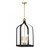 Savoy House Sheffield 7-7802-4-143 15 Inch 4 Light Matte Black with Warm Brass Accents Pendant Dry Rated