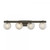 Savoy House Darien 8-1017-4-15 33 Inch 4 Light Mediterranean Bronze Bathroom Vanity Light Damp Rated