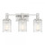 Savoy House Concord 8-1102-3-146 22 Inch 3 Light Silver and Polished Nickel Bathroom Vanity Light Damp Rated