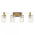 Savoy House Concord 8-1102-4-143 30 Inch 4 Light Matte Black with Warm Brass Bathroom Vanity Light Damp Rated