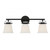 Savoy House Kaden 8-1627-3-BK 26 Inch 3 Light Matte Black Bathroom Vanity Light Damp Rated