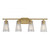Savoy House Chantilly 8-1745-4-322 30 Inch 4 Light Warm Brass Bathroom Vanity Light Damp Rated