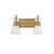 Savoy House Lakewood 8-1830-2-322 16 Inch 2 Light Warm Brass Bathroom Vanity Light Damp Rated