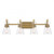 Savoy House Lakewood 8-1830-4-322 32 Inch 4 Light Warm Brass Bathroom Vanity Light Damp Rated