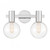 Savoy House Wright 8-3076-2-11 15 Inch 2 Light Chrome Bathroom Vanity Light Damp Rated