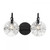 Savoy House Addison 8-3981-2-BK 16 Inch 2 Light Matte Black Bathroom Vanity Light Damp Rated