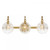 Savoy House Addison 8-3981-3-322 24 Inch 3 Light Warm Brass Bathroom Vanity Light Damp Rated
