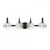 Savoy House Addison 8-3981-4-BK 32 Inch 4 Light Matte Black Bathroom Vanity Light Damp Rated
