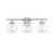 Savoy House Carson 8-4050-3-SN 22 Inch 3 Light Satin Nickel Bathroom Vanity Light Damp Rated