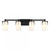 Savoy House Caldwell 8-4128-4-BK 32 Inch 4 Light Matte Black Bathroom Vanity Light Damp Rated