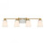 Savoy House Darby 8-6901-4-322 34 Inch 4 Light Warm Brass Bathroom Vanity Light Damp Rated