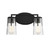 Savoy House Sacremento 8-7045-2-BK 14 Inch 2 Light Black Bathroom Vanity Light Damp Rated