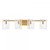 Savoy House Genry 8-8204-4-322 35 Inch 4 Light Warm Brass Bathroom Vanity Light Damp Rated
