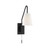Savoy House Owen 9-0900CP-1-89 6 Inch 1 Light Matte Black Sconce Damp Rated