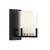 Savoy House Eaton 9-1977-1-143 6 Inch 1 Light Matte Black with Warm Brass Accents Sconce Damp Rated
