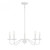 Meridian 5-Light Chandelier M100120BQW 28 Inch 5 Light Bisque White Chandelier Dry Rated