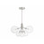 Meridian 6-Light Chandelier M100135BN 26 Inch 6 Light Brushed Nickel Chandelier Dry Rated