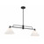 Meridian 2-Light Linear Chandelier M100136MBK 10 Inch 2 Light Matte Black Chandelier Dry Rated