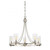 Meridian 5-Light Chandelier M10018BN 26 Inch 5 Light Brushed Nickel Chandelier Dry Rated