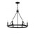 Meridian 6-Light Chandelier M10093MBK 26 Inch 6 Light Matte Black Chandelier Dry Rated