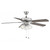 Meridian 52" M2021BNRV 52 Inch 3 Light Brushed Nickel Ceiling Fan Dry Rated