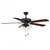 Meridian 52" M2022MBKRV 52 Inch 3 Light Matte Black Ceiling Fan Dry Rated