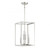 Meridian 4-Light Pendant M30008PN 12 Inch 4 Light Polished Nickel Pendant Dry Rated