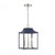 Meridian 3-Light Pendant M30013NBLPN 10 Inch 3 Light Navy Blue with Polished Nickel Pendant Dry Rated