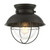 Meridian 1-Light Ceiling Light M60009ORB 9 Inch 1 Light Oil Rubbed Bronze Flush Mount Damp Rated