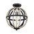Meridian 1-Light Ceiling Light M60031ORB 12 Inch 1 Light Oil Rubbed Bronze Semi-Flush Dry Rated