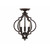 Meridian 3-Light Convertible Semi-Flush or Pendant M60055ORB 11 Inch 3 Light Oil Rubbed Bronze Convertible Dry Rated