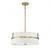Meridian 4-Light Pendant M70102NB 20 Inch 4 Light Natural Brass Pendant Dry Rated