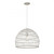 Meridian 1-Light Pendant M70106WR 20 Inch 1 Light White Rattan with a White Socket Pendant Dry Rated