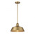Meridian 1-Light Pendant M7021NB 14 Inch 1 Light Natural Brass Pendant Dry Rated