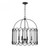 Meridian 4-Light Pendant M7029MBK 24 Inch 4 Light Matte Black Pendant Dry Rated
