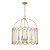 Meridian 4-Light Pendant M7029NB 24 Inch 4 Light Natural Brass Pendant Dry Rated