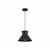 Meridian 1-Light Pendant M7049MBK 12 Inch 1 Light Matte Black Pendant Dry Rated