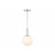 Meridian 1-Light Pendant M7050CH 8 Inch 1 Light Chrome Pendant Dry Rated