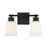 Meridian 2-Light Bathroom Vanity Light M80054MBK 14 Inch 2 Light Matte Black Bathroom Vanity Light Damp Rated